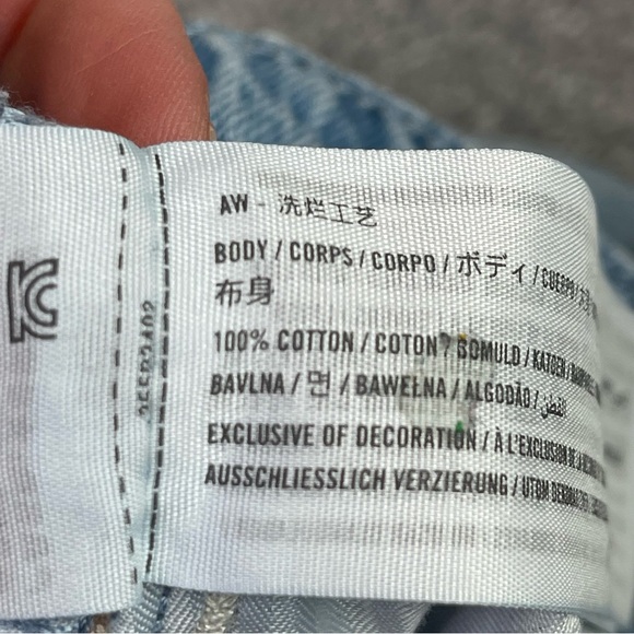 Hollister Jeans Women’s 24 Blue Baggy Wide Leg Ultra High Rise Light Wash Cotton - Picture 7 of 12